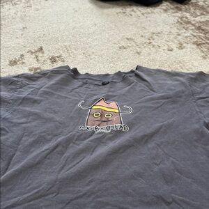 Poo poo head toy machine  Charcoal Tee with Fun Graphic